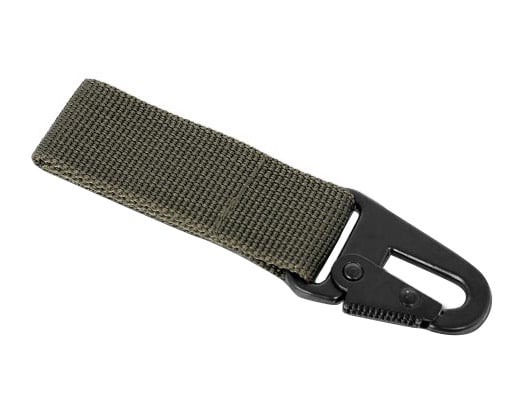 Suport de curea Mil-Tec cu carabinieră metalică  70 mm - Green OC