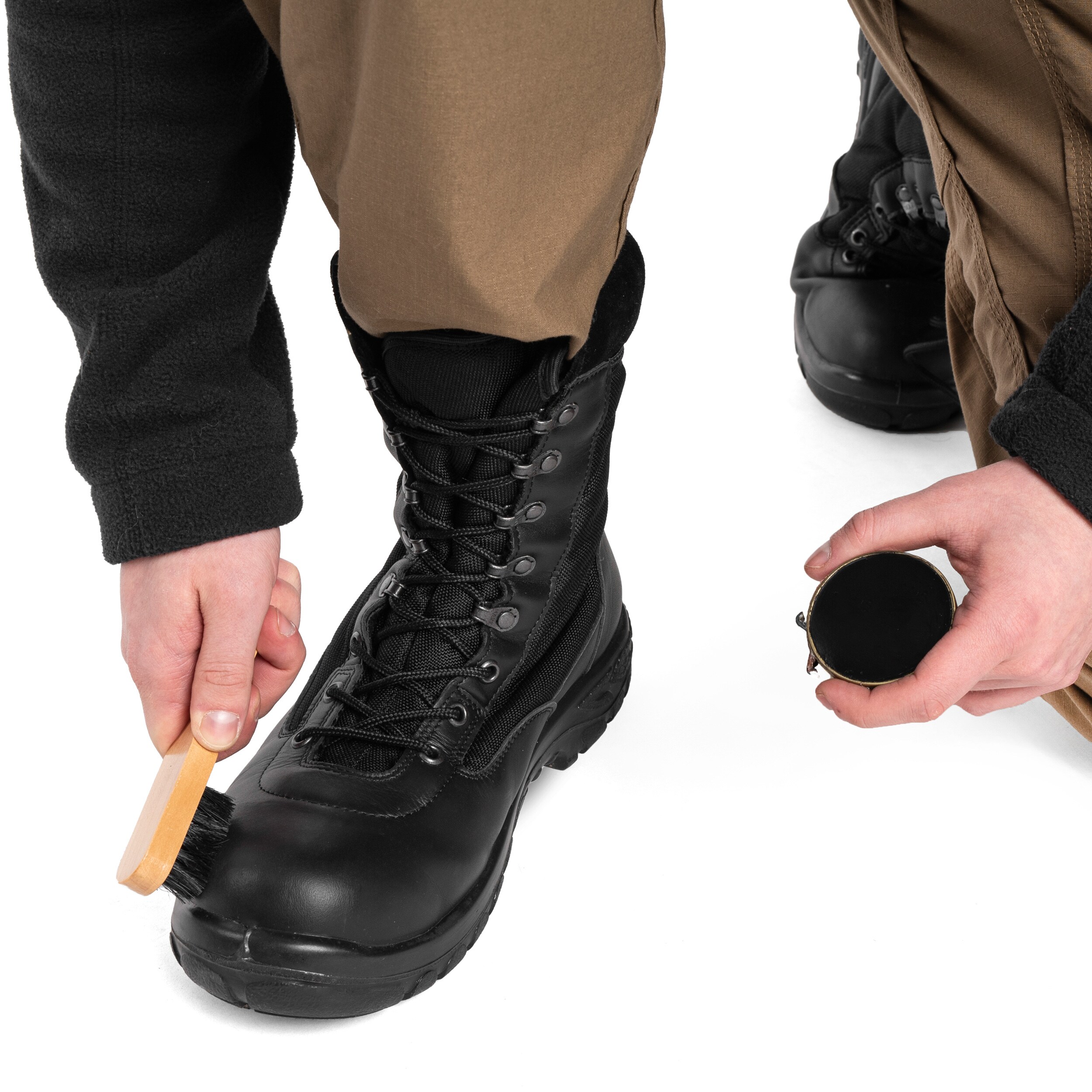 Set pentru întreținerea încălțămintei Mil-Tec - Olive