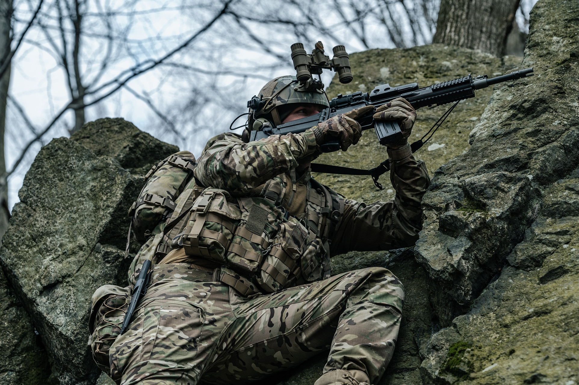 Vestă tactică Helikon Guardian Chest Rig - MultiCam