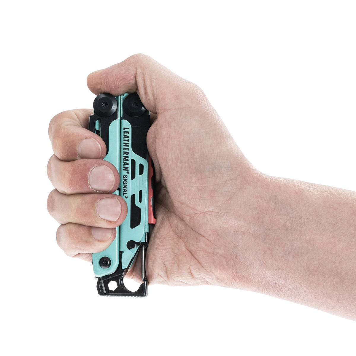 Multitool Leatherman Signal Aqua cu husă