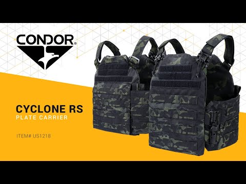 Vestă tactică tip Plate Carrier Condor Cyclone RS - Black
