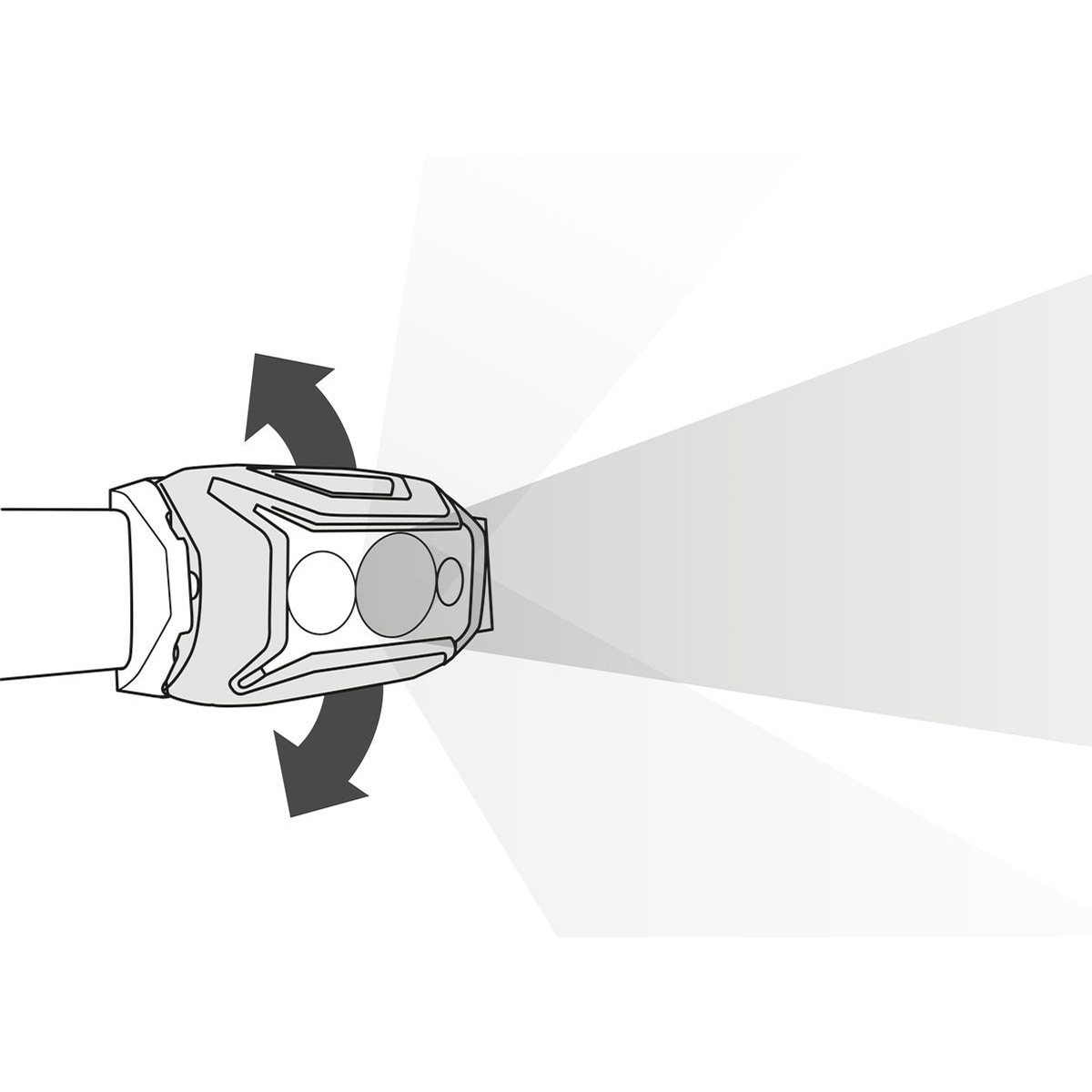 Lanternă frontală Petzl Actik Gray - 450 lumeni