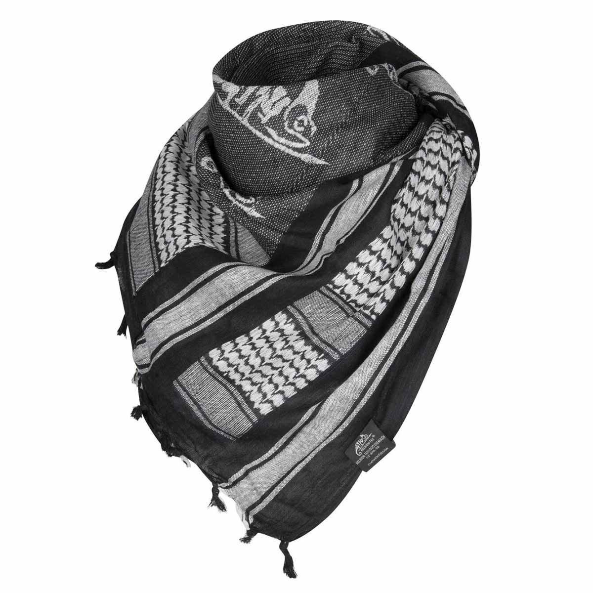 Eșarfă de protecție tip Arafat Helikon Logo - White