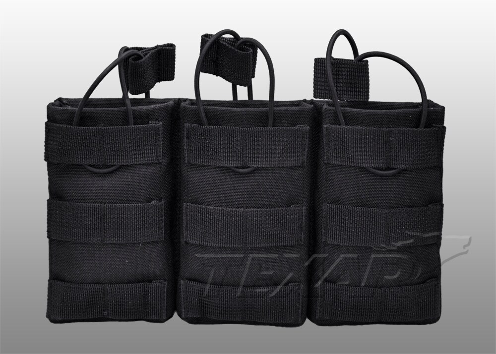 Husă triplă Texar pentru încărcătoare - Black