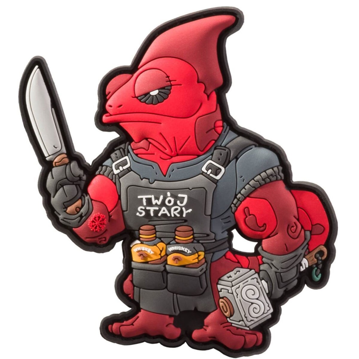 Helikon Chameleon Trollsky Ambasador Patch PVC - Roșu