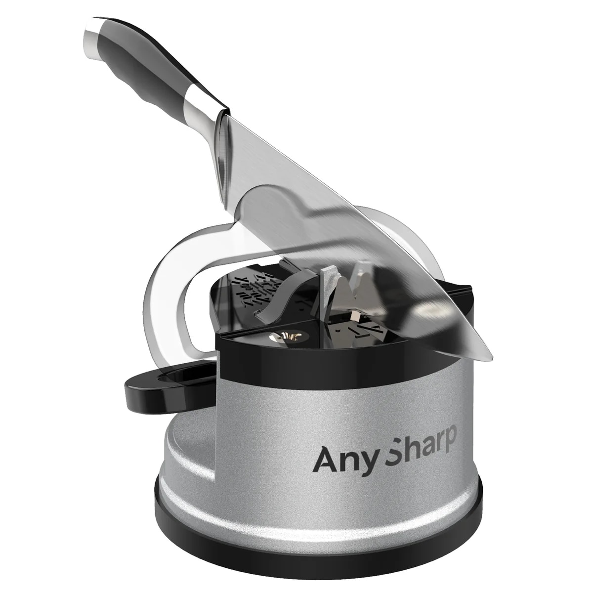 Ascuțitor de cuțite AnySharp Classic Silver cu foarfecă