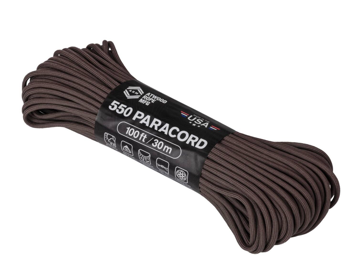 Frânghie Atwood Rope MFG 550 Paracord 30 m - Brown