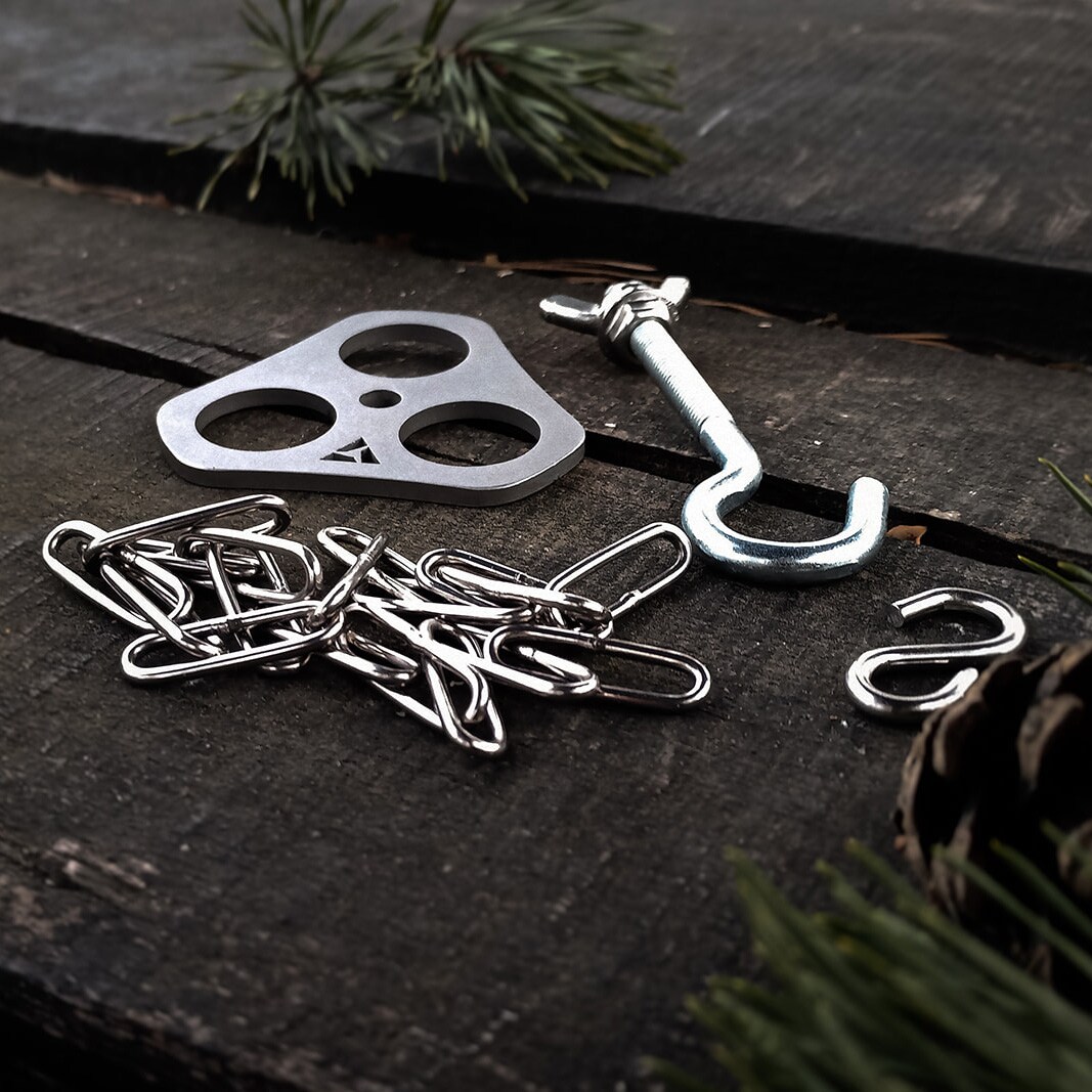 Suport pentru gătit pe foc de tabără Piran Fire Spiner