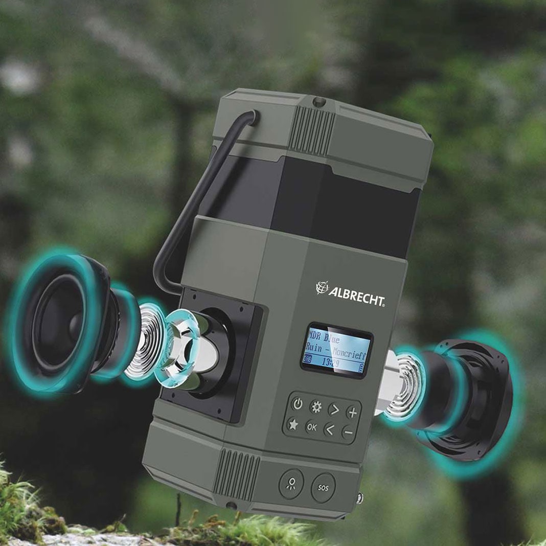 Radio portabil de urgență Powerbank Albrecht DR 114 FM/DAB+