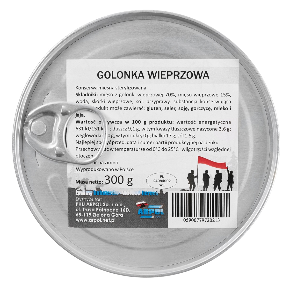 Conservă alimentară Arpol - Ciolan de porc 300g