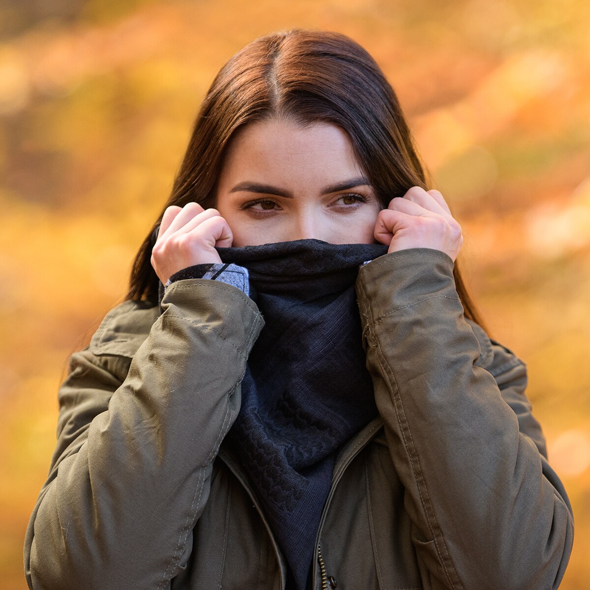 Eșarfă de protecție tip Arafat Brandit - Black/Navy