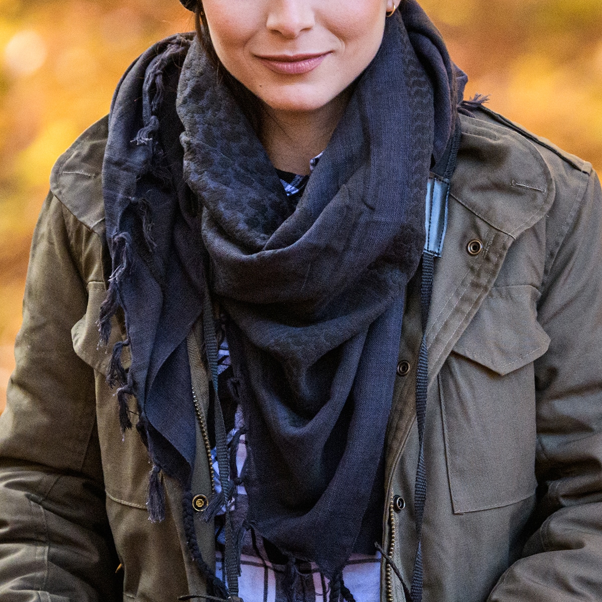 Eșarfă de protecție tip Arafat Brandit - Black/Navy