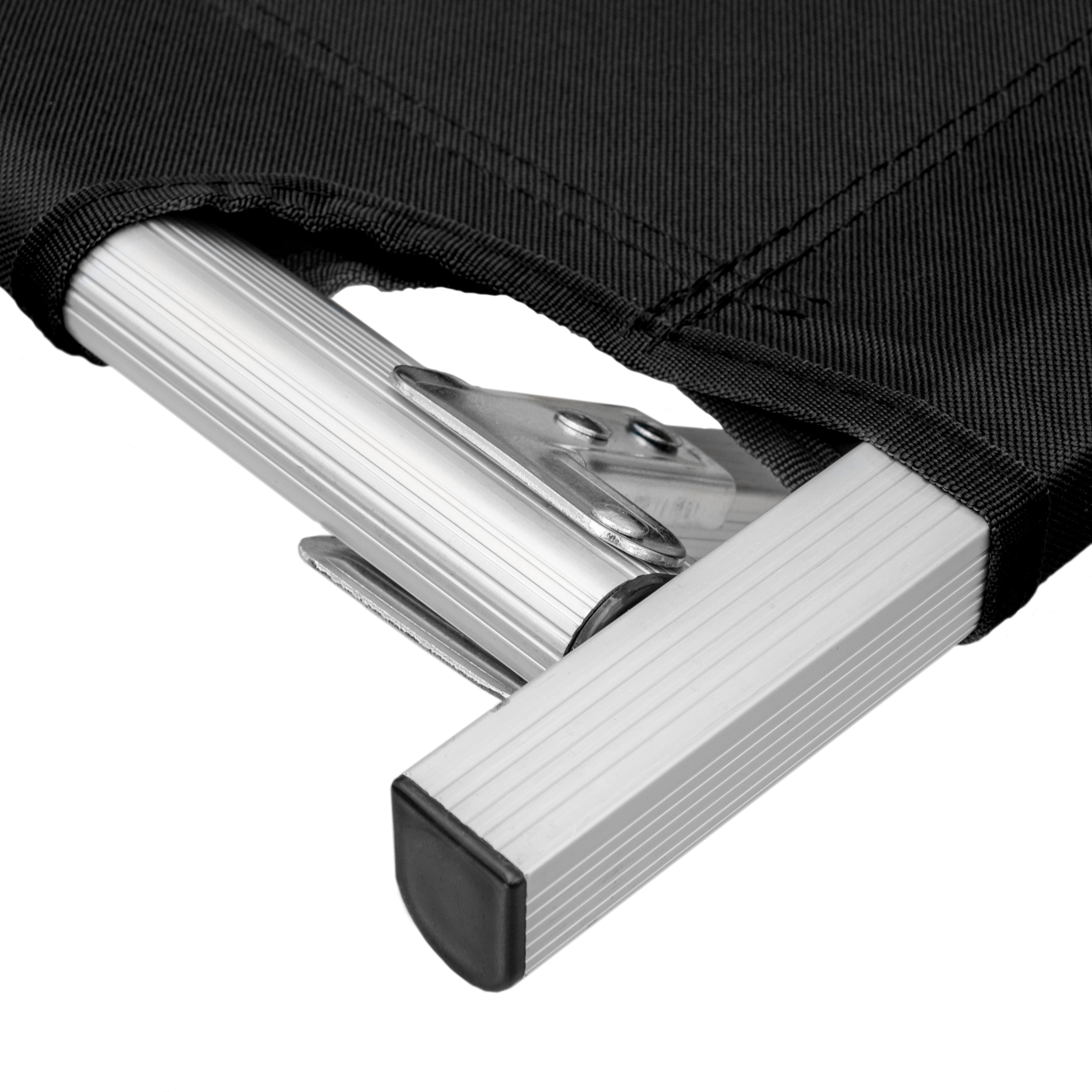 Pat de campanie pliabil Mil-Tec US Style Black - 190 x 65 cm