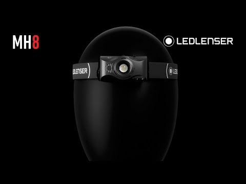 Lanternă frontală Ledlenser MH8 Black/Black - 600 lumeni
