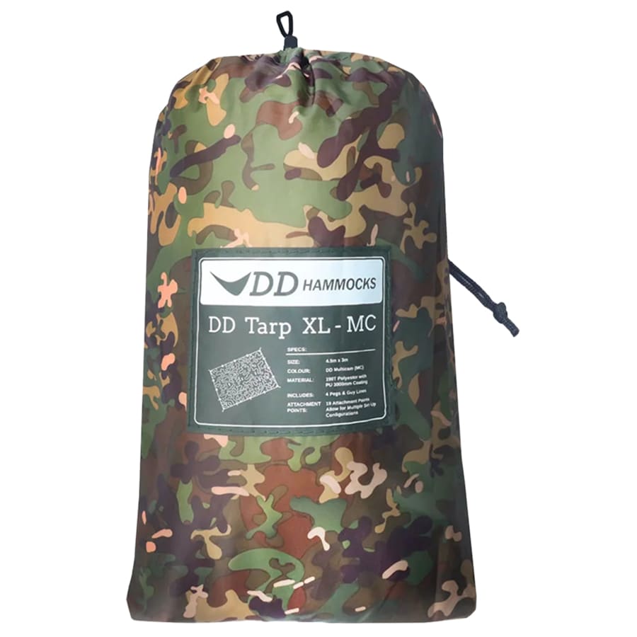 Prelată pentru camping DD Hammocks Tarp XL 4,5 x 3 - Woodland