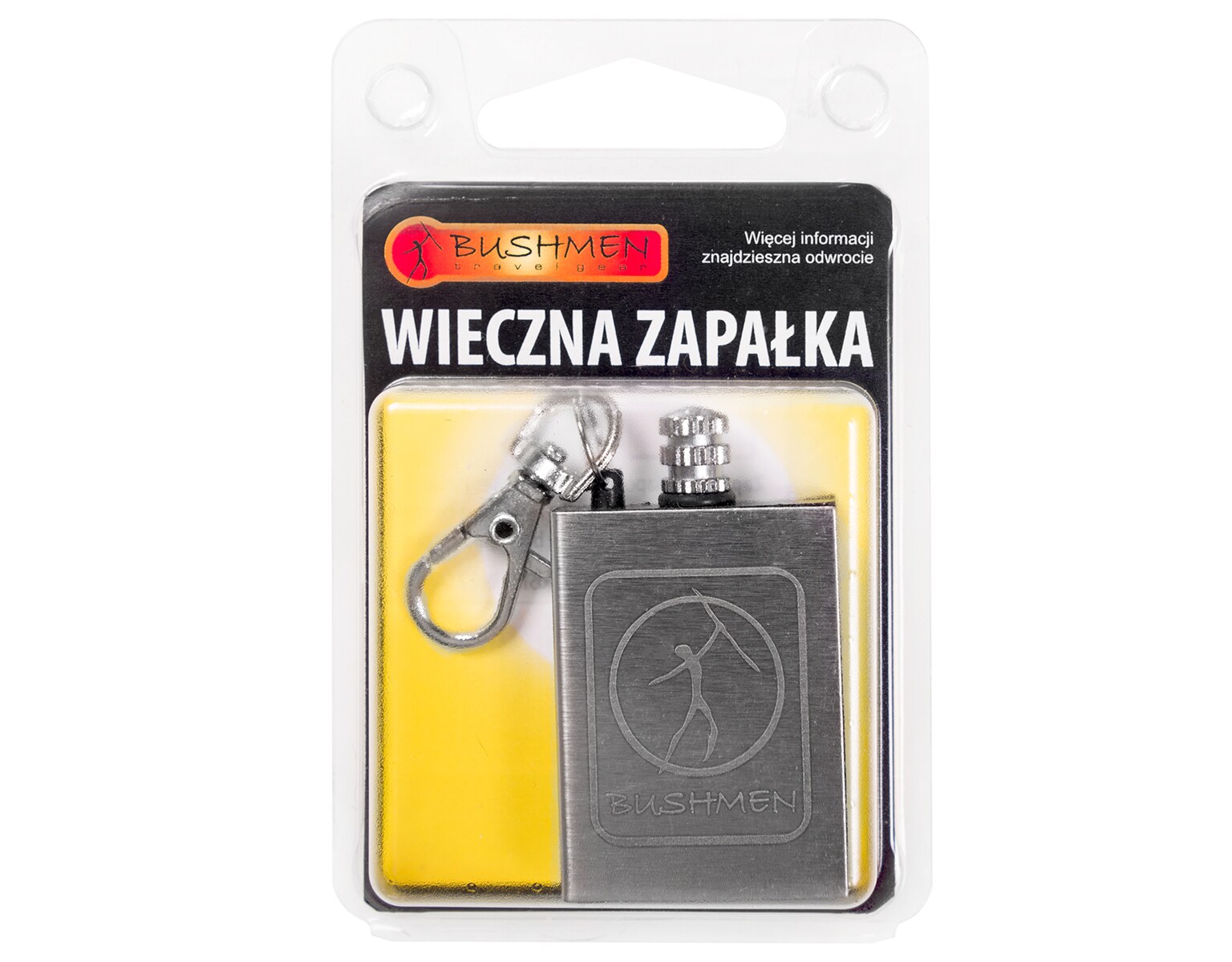 Brichetă metalică tip breloc Bushmen