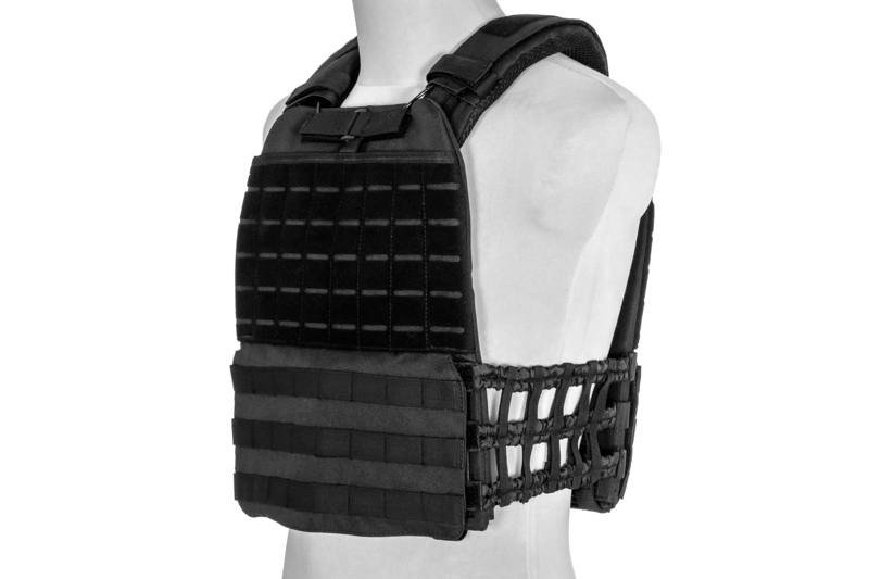 Vestă tactică GFC tactical tip plate carrier molle/laser-cut - Black