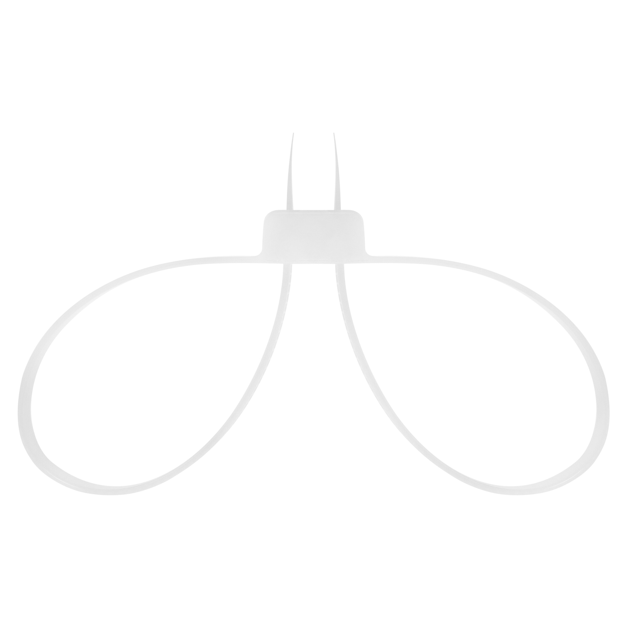 Cătușe de unică folosință din plastic Mil-Tec - White