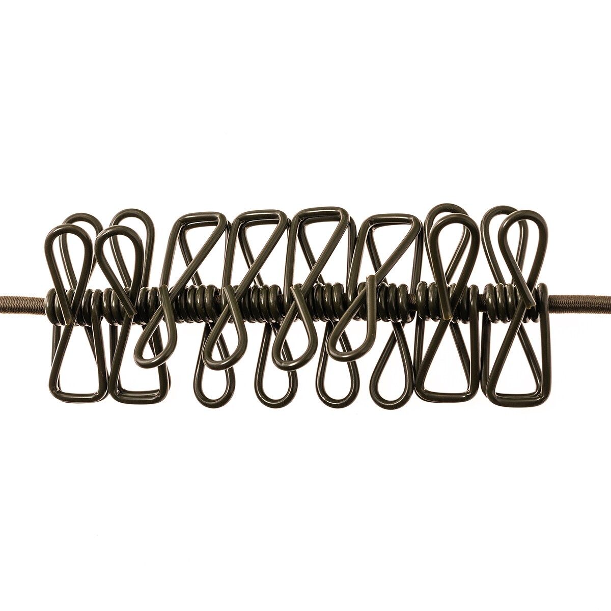 Frânghie pentru rufe Mil-Tec cu cleme - Olive