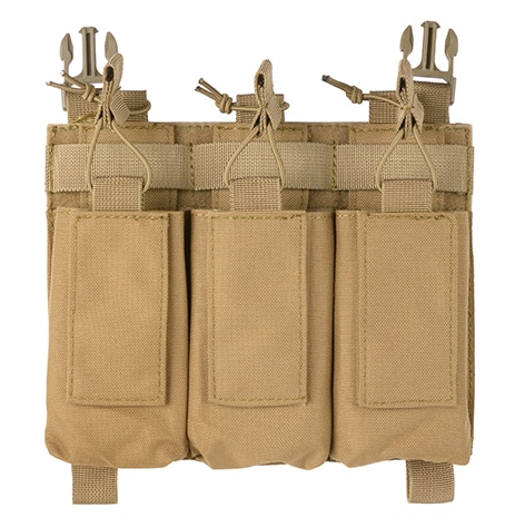 Husă triplă 8Fields pentru încărcătoare 5,56 mm - coyote