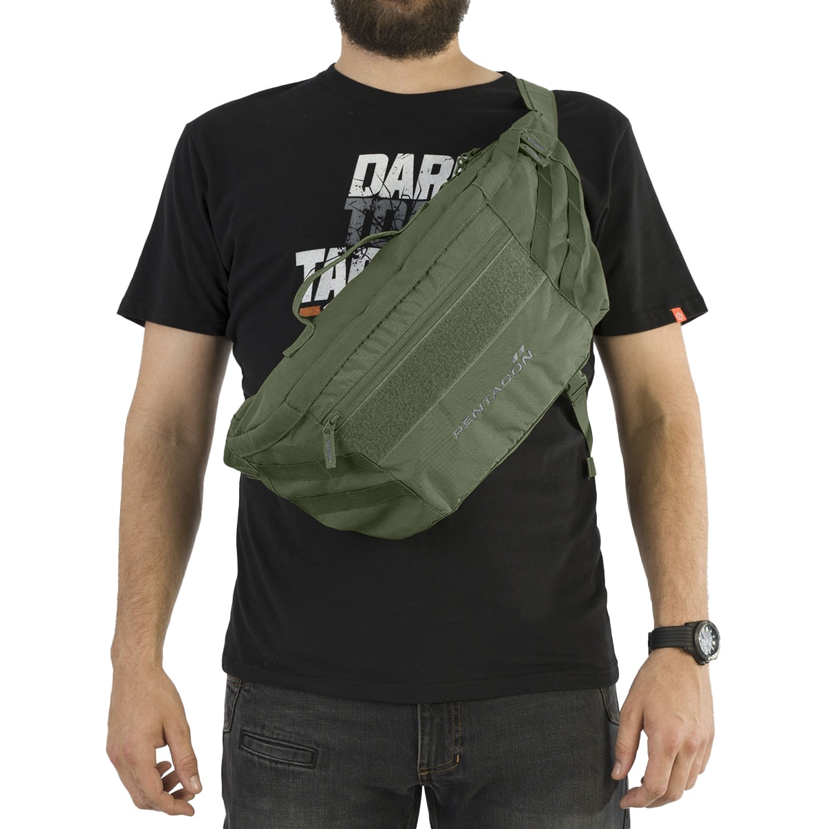 Geantă de umăr Pentagon Telamon Bag 8,5 l - Olive