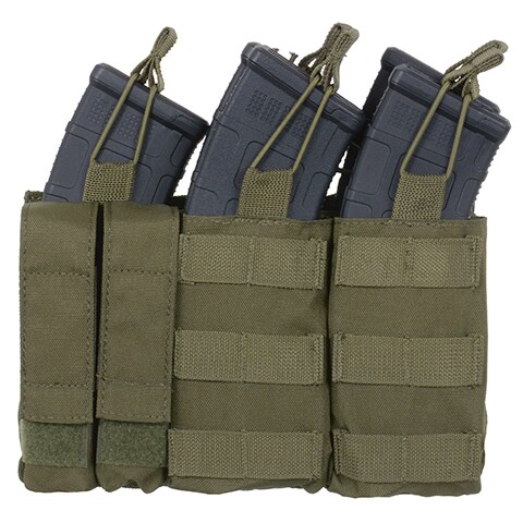 Husă triplă 8Fields pentru încărcătoare 7,62 mm/9 mm - olive