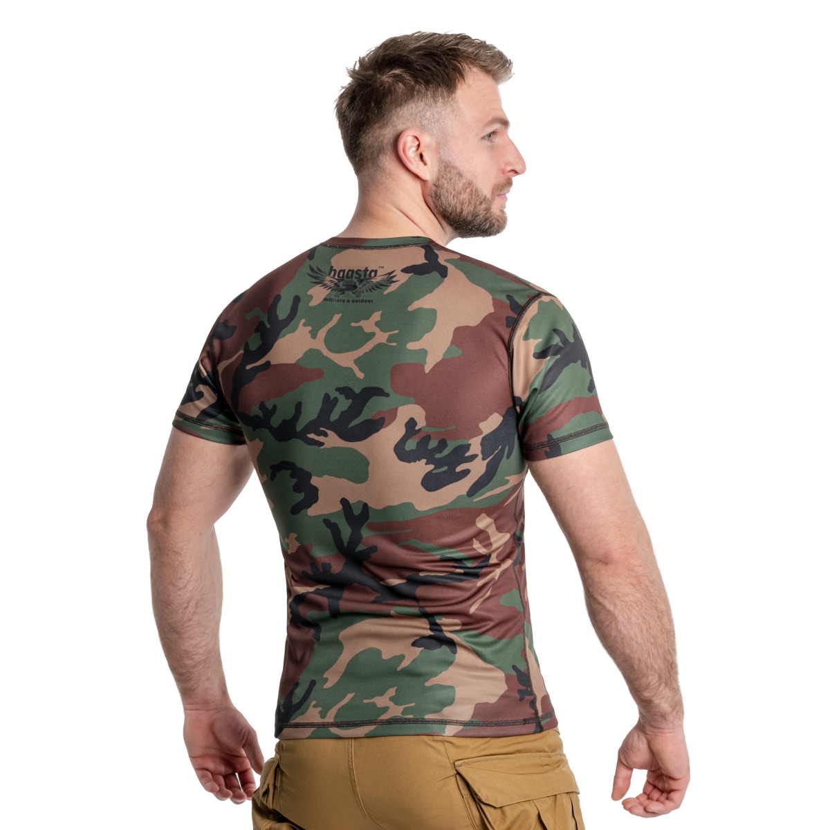 Tricou termoactiv Haasta Coolmax - US Woodland