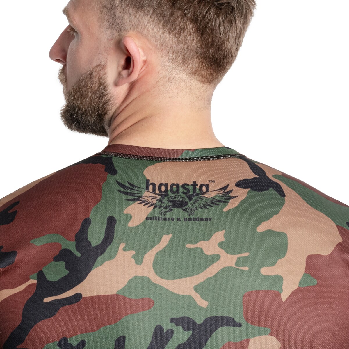 Tricou termoactiv Haasta Coolmax - US Woodland