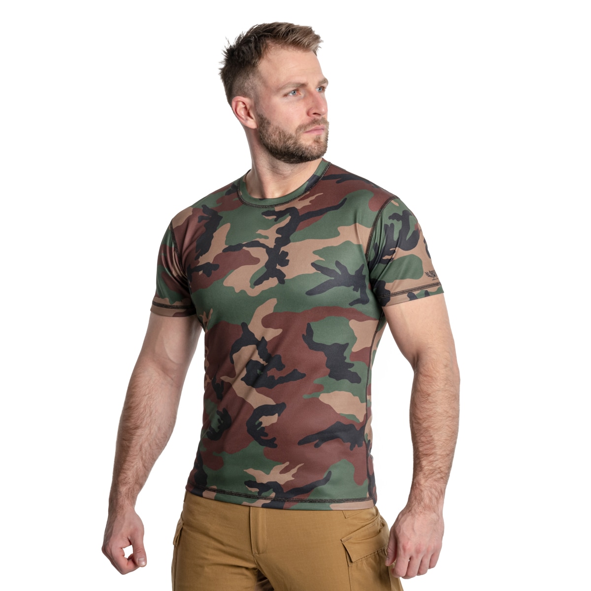 Tricou termoactiv Haasta Coolmax - US Woodland