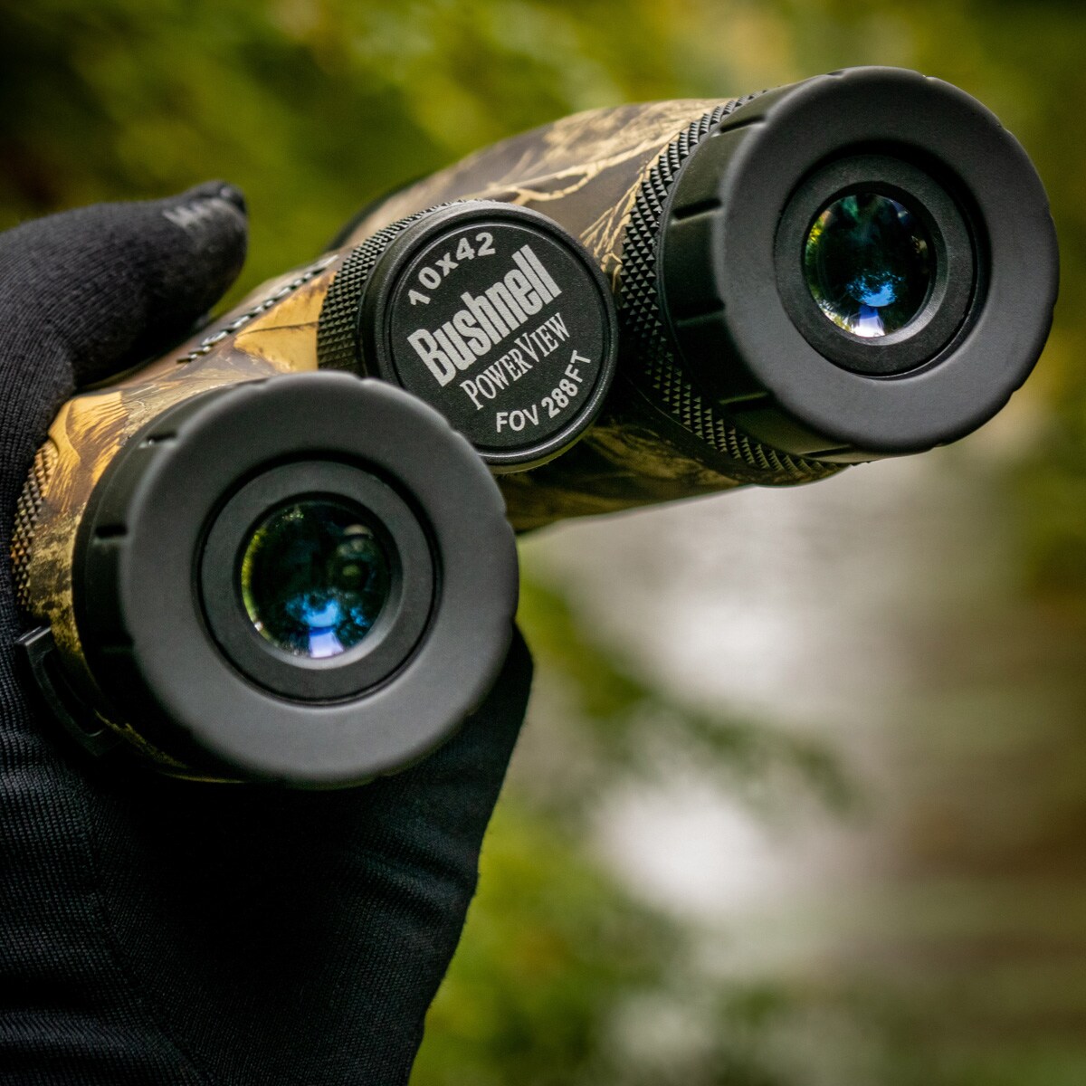 Binoclu Bushnell PowerView 10x42 Realtree Edge Bone Collector