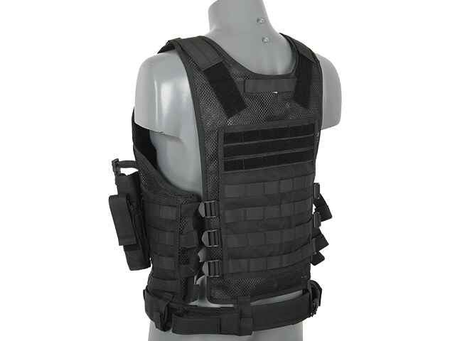 Vestă tactică 8Fields Light MOLLE - Neagră