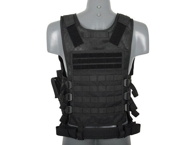 Vestă tactică 8Fields Light MOLLE - Neagră