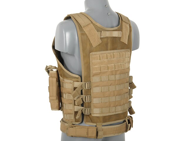 Vestă tactică 8Fields Light MOLLE - Coyote