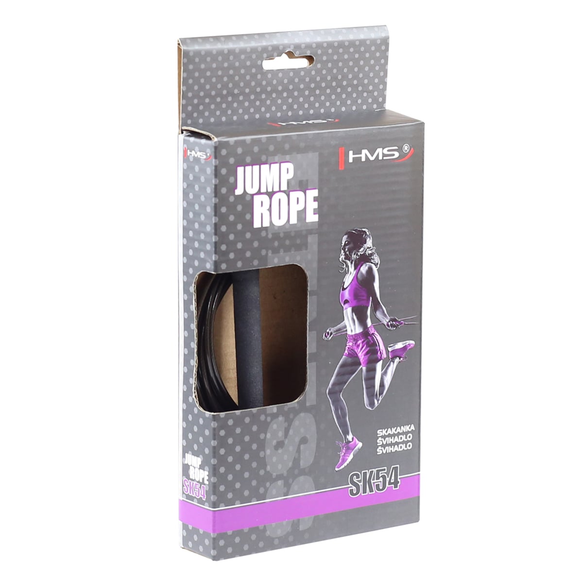 Coardă de sărit HMS SK54 - Black/Silver