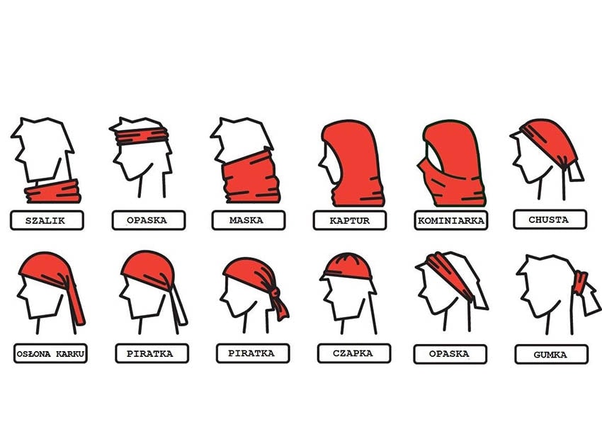 Eșarfă de protecție Fjord Nansen Wave 8în1 -Beige