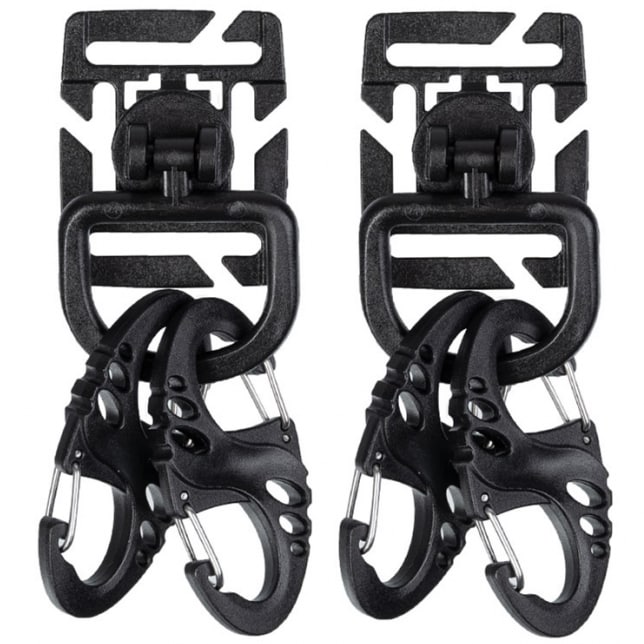 Set tactic cu cârlige Mil-Tec Ultimate Tactical pentru sistemul MOLLE - Black