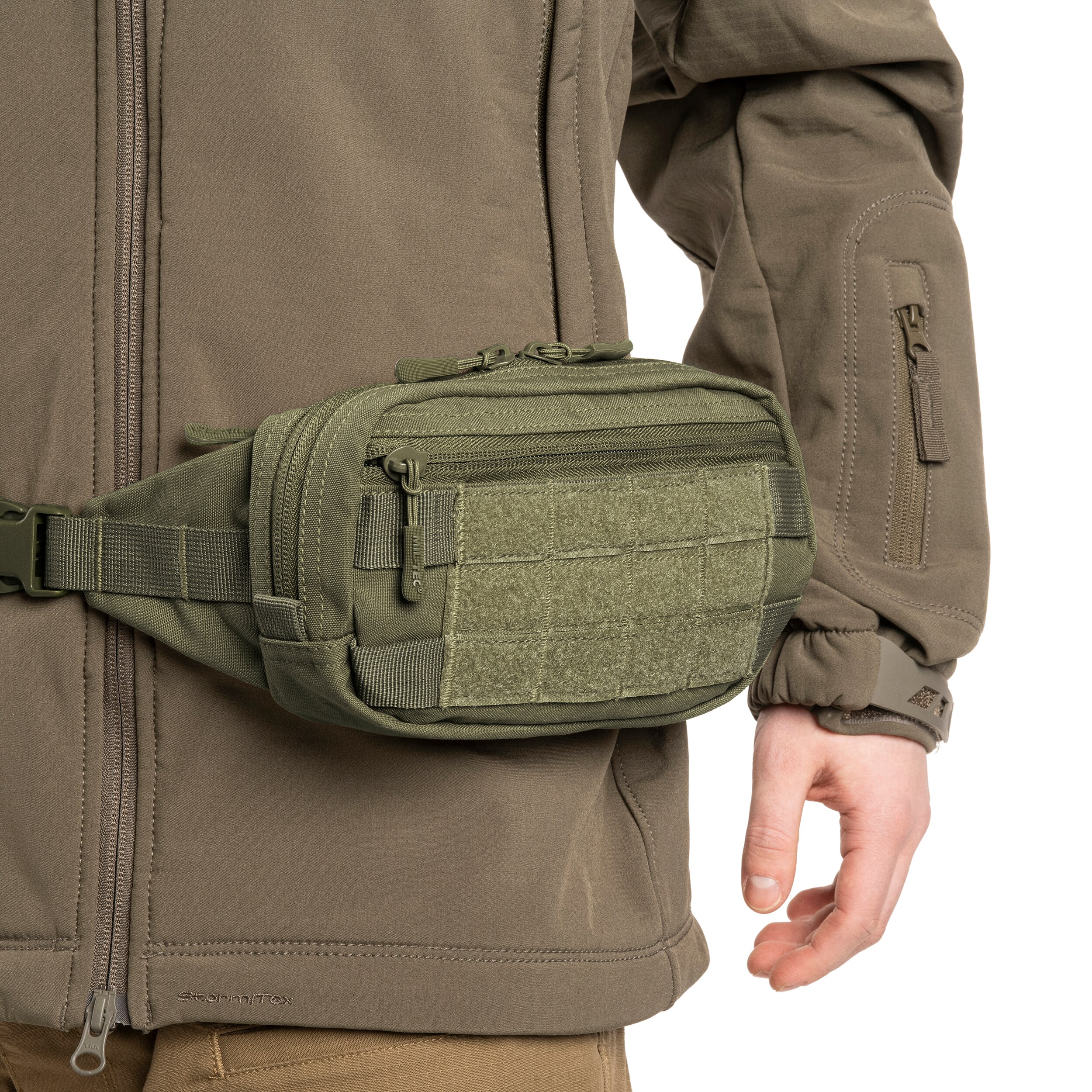 Borsetă de șold Mil-Tec Fanny Pack MOLLE - Olive