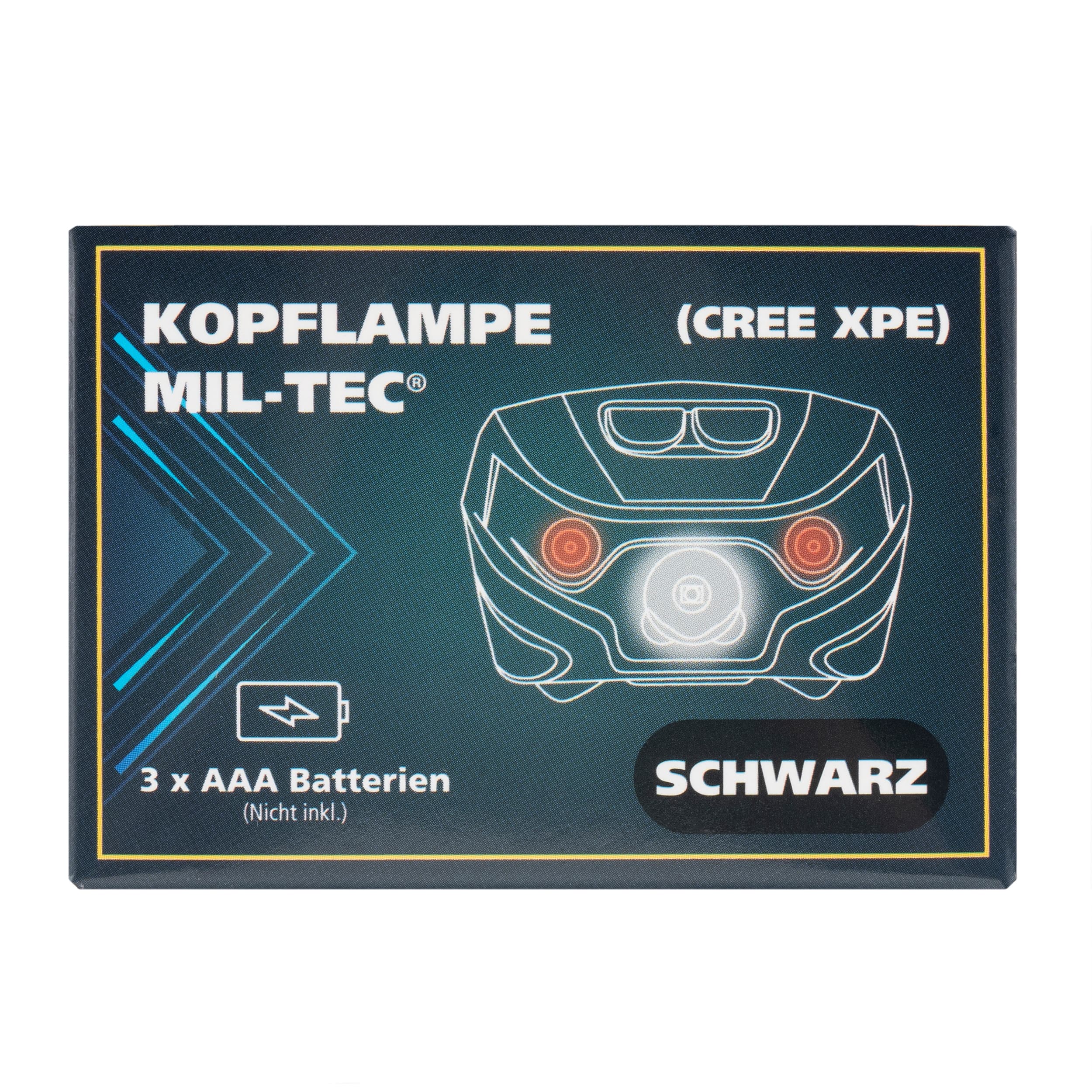 Lanternă frontală Mil-Tec CREE XPE - 200 lumeni