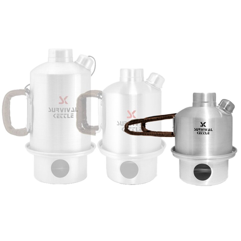 Ceainic turistic Survival Kettle Silver Mini Steel - 0,4l