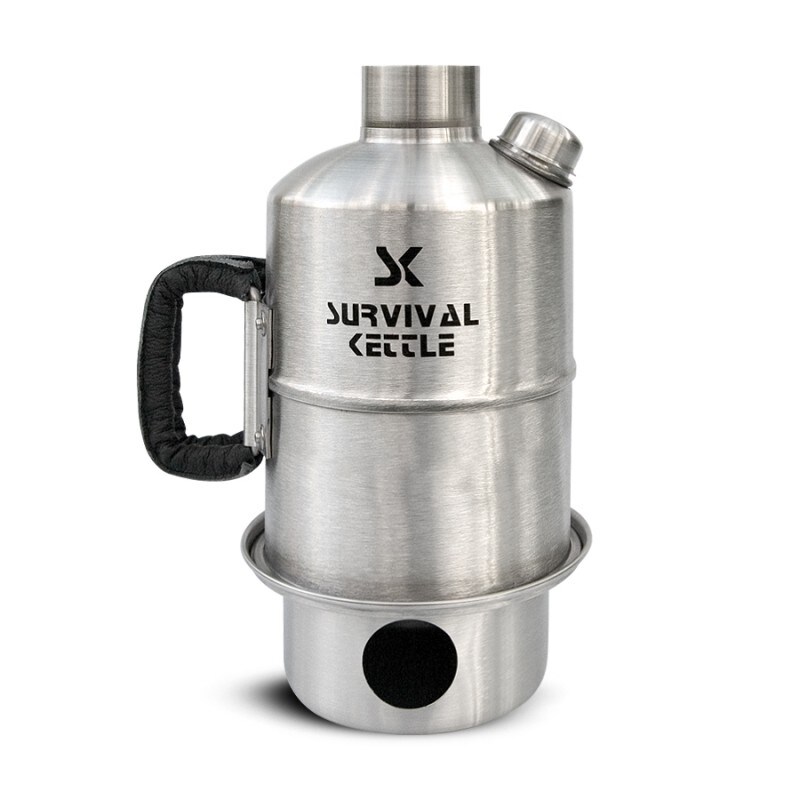 Ceainic turistic Survival Kettle Silver Steel - 1,2l