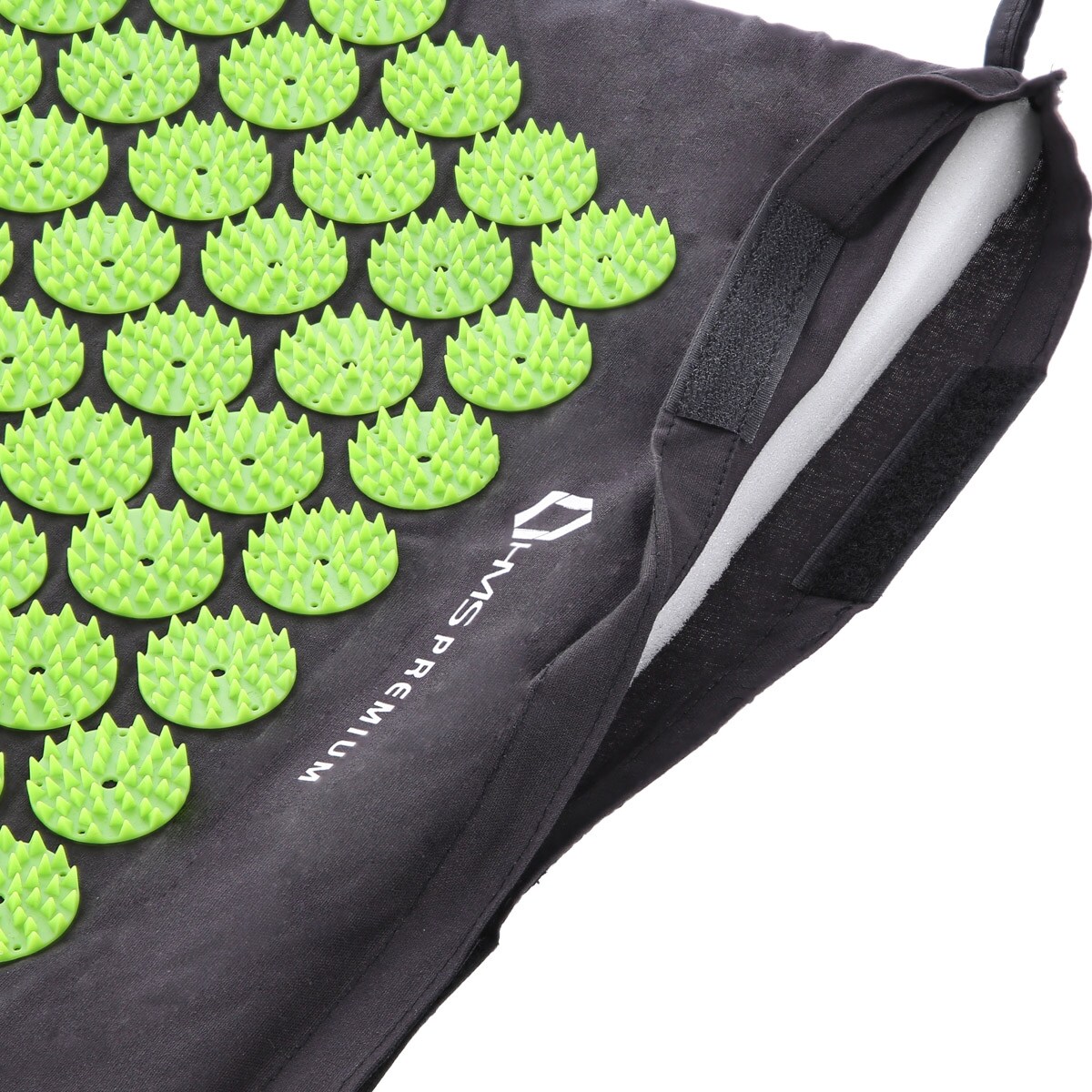 Saltea pentru acupunctură cu pernă HMS Premium AKM01 - Black/Green