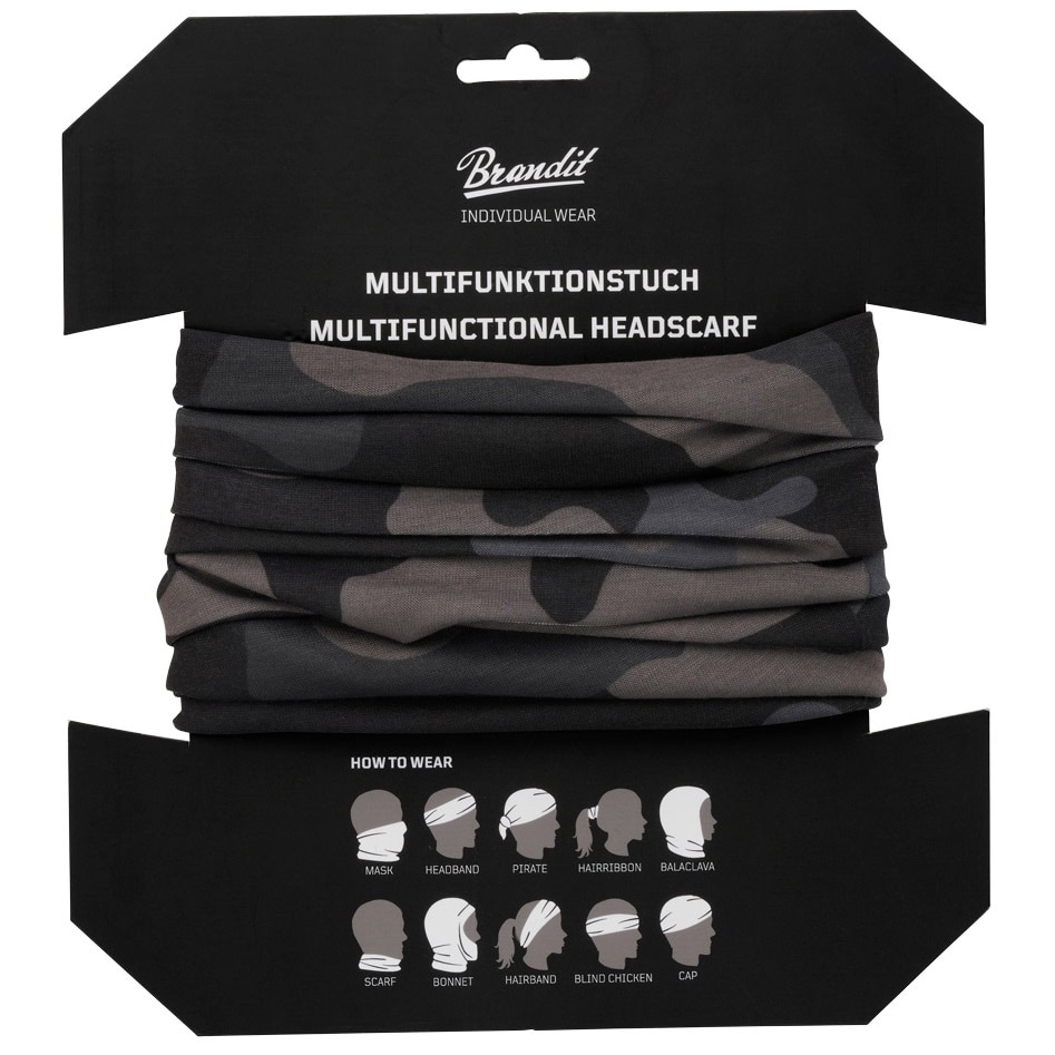 Eșarfă multifuncțională Brandit - Dark Camo