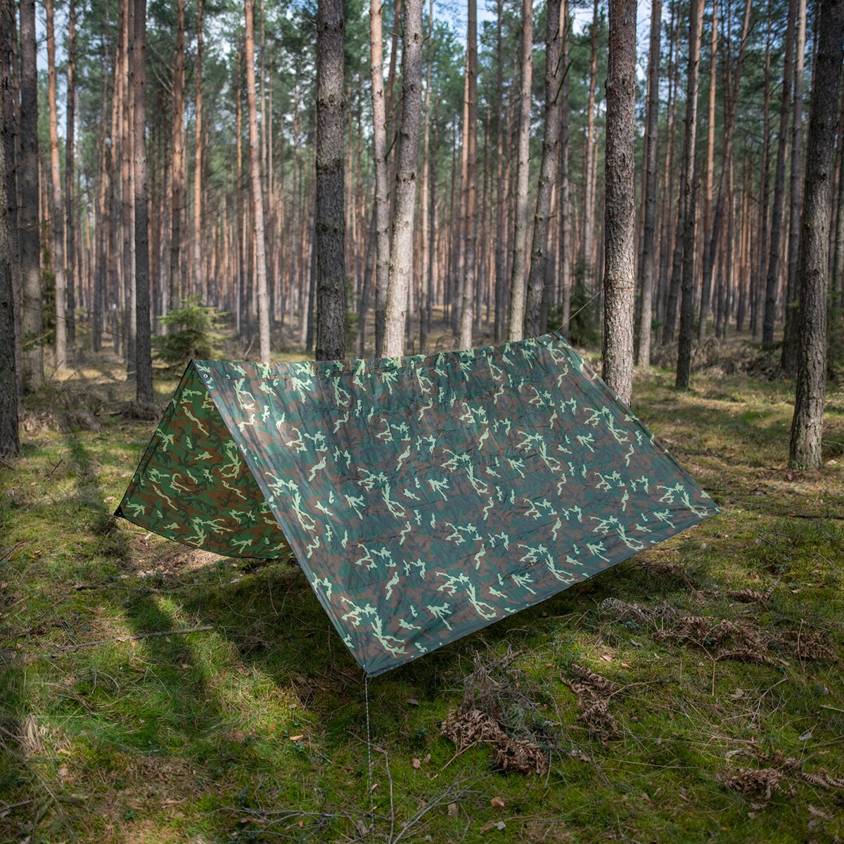 Prelată pentru camping MFH Tarp 3 x 3 m - Woodland