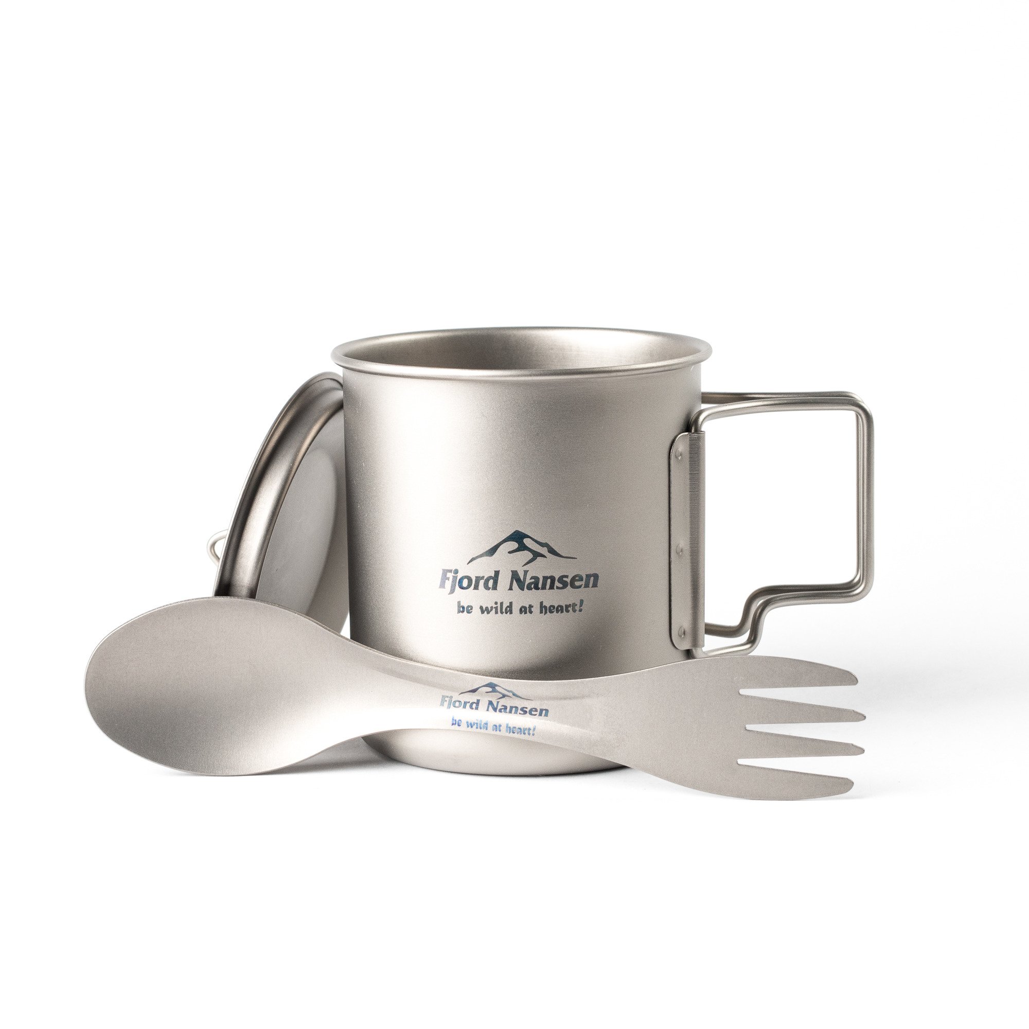 Set cană + furculiță Fjord Nansen Jacon Titanium
