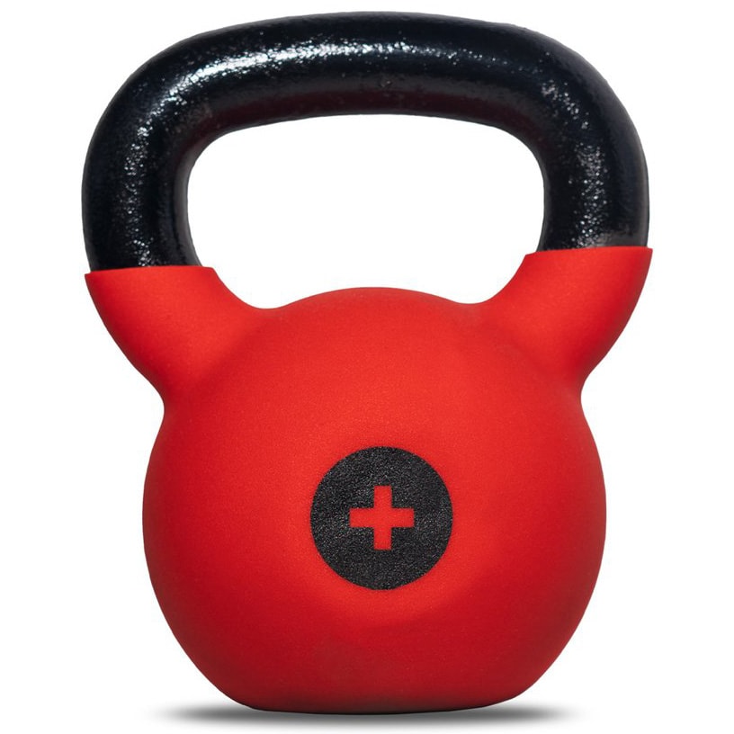 Ganteră Kettlebell din fontă Thorn+Fit 20 kg cu înveliș din cauciuc