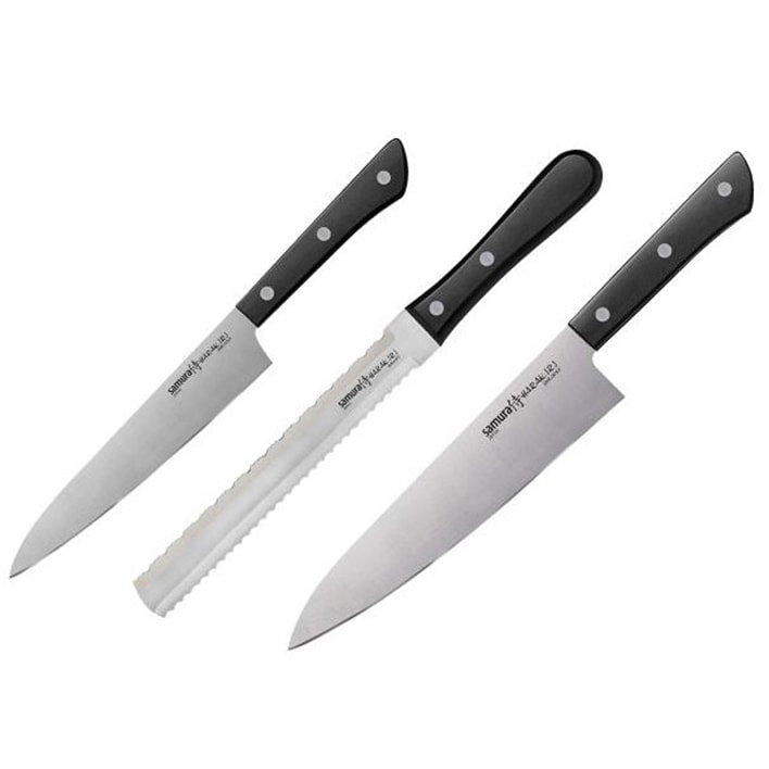 Set de 3 cuțite pentru bucătărie Samura Harakiri 0230B