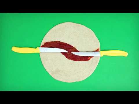 Cuțit de bucătărie Victorinox Swiss Classic Gourmet Orange 12 cm - zimțat cu vârf ascuțit