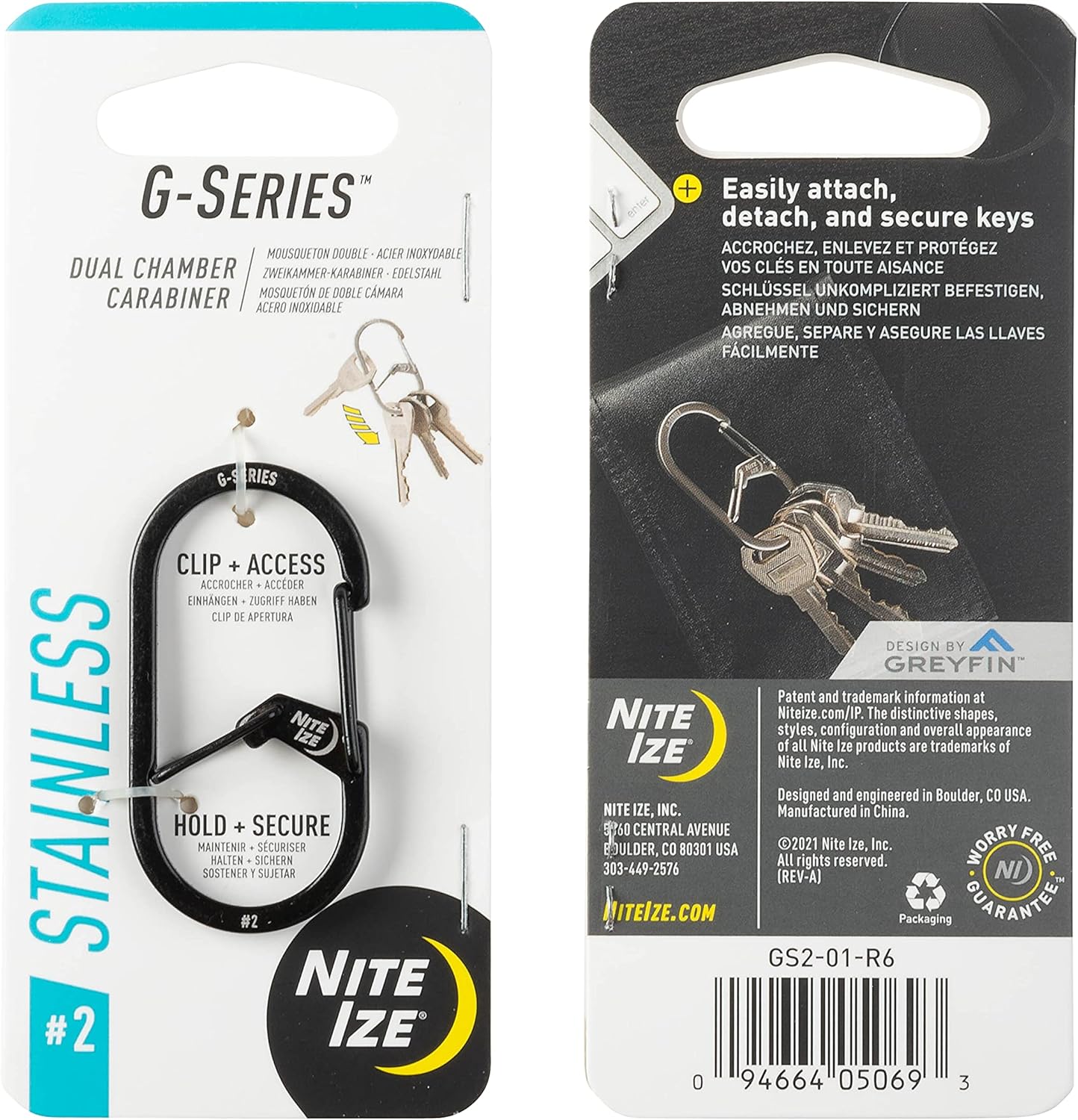 Carabină Nite Ize G-Series 2 - Black