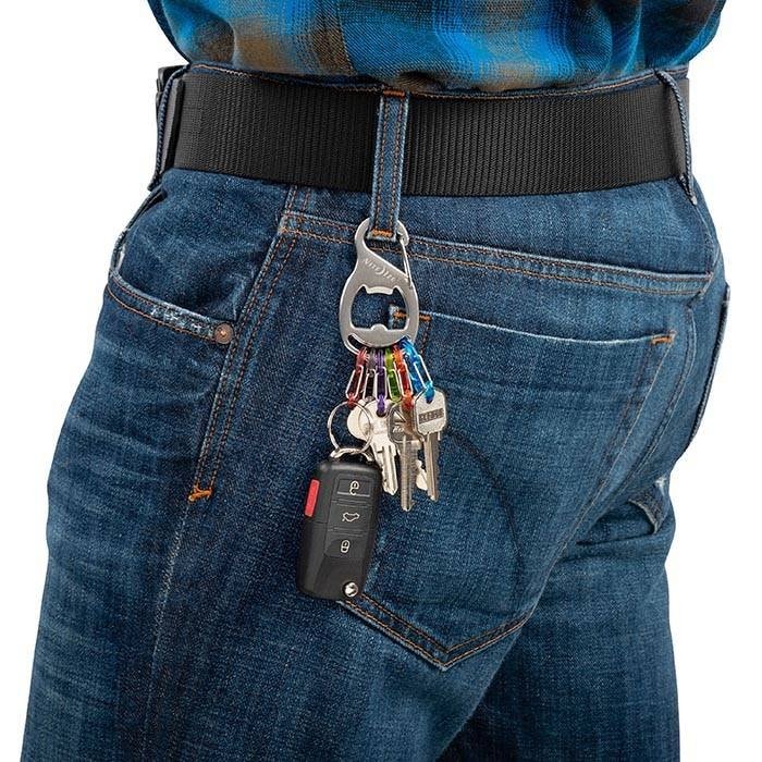 Breloc Nite Ize KeyRack+ S-Biner Silver - KRB2-11-R6