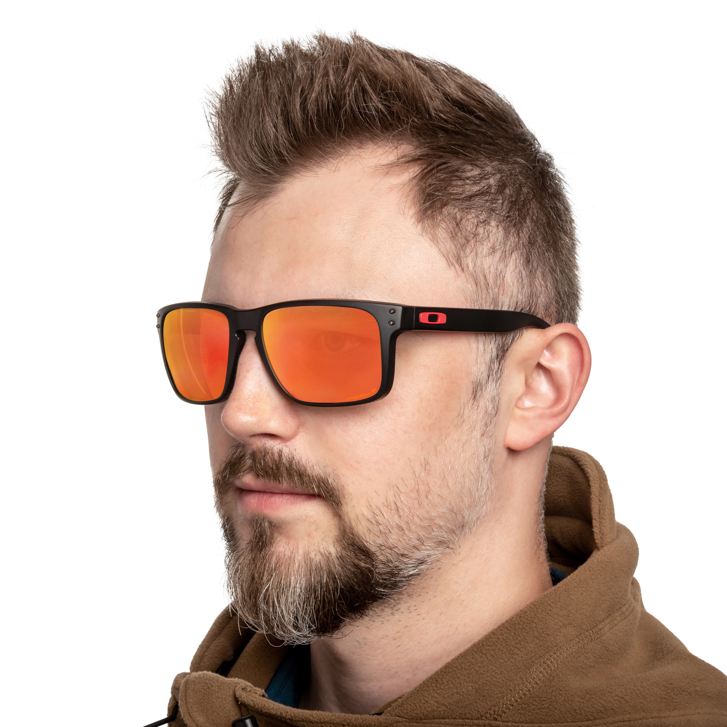 Ochelari de soare Oakley Holbrook XL - Matte Black Frame/Prizm Ruby Lenses